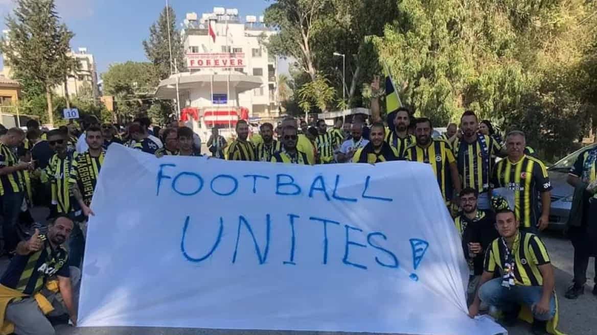 CYPRUS: Fenerbahçe Fans Ahead Of Match With AEK Larnaca - 