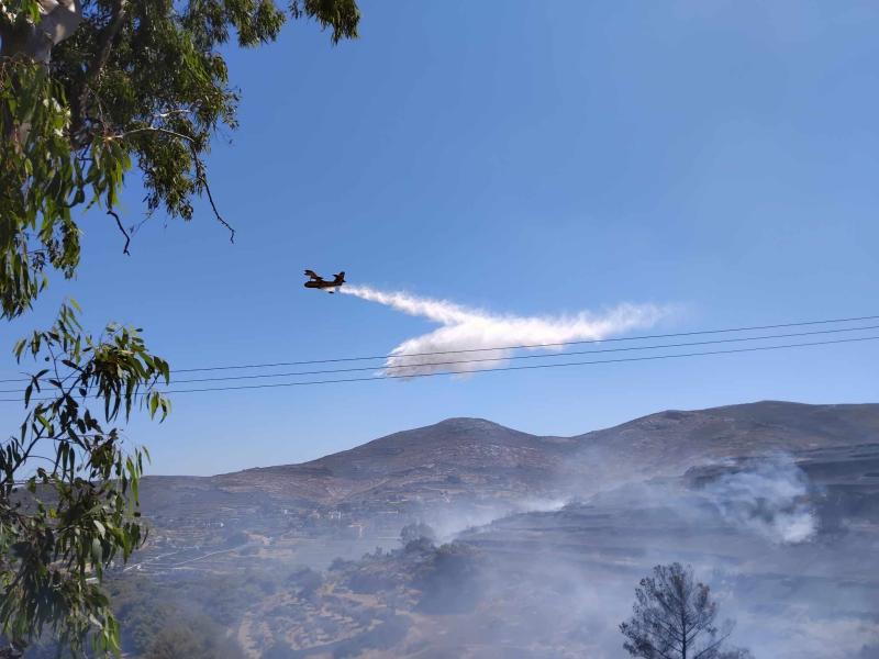 Wildfire Rages In Greece Village Evacuated On Syros Island