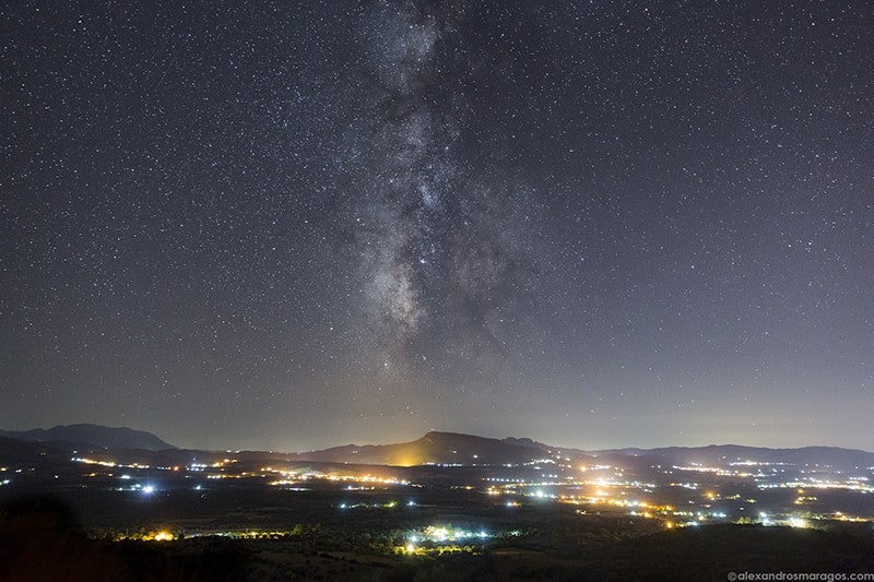 The Milky Way over Peloponnese, Greece.