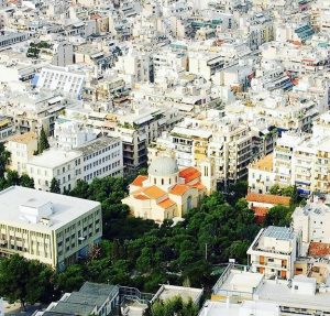 Overview of Kolonaki, Athens