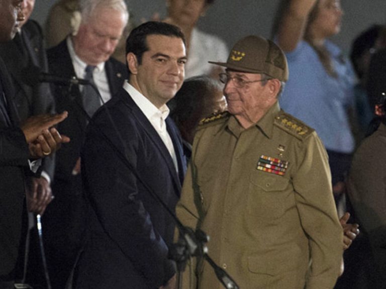 Greek PM holds talks with Raúl Castro after Fidel funeral