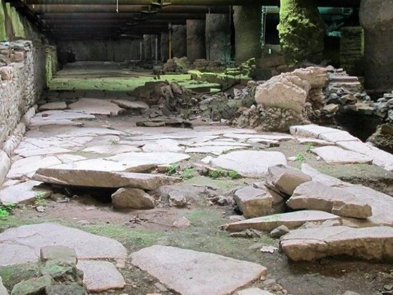 Ancient marble-paved town square from Byzantine era found in Thessaloniki