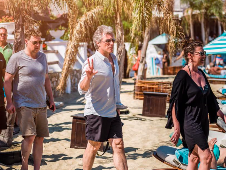Jon Bon Jovi enjoying time in Mykonos