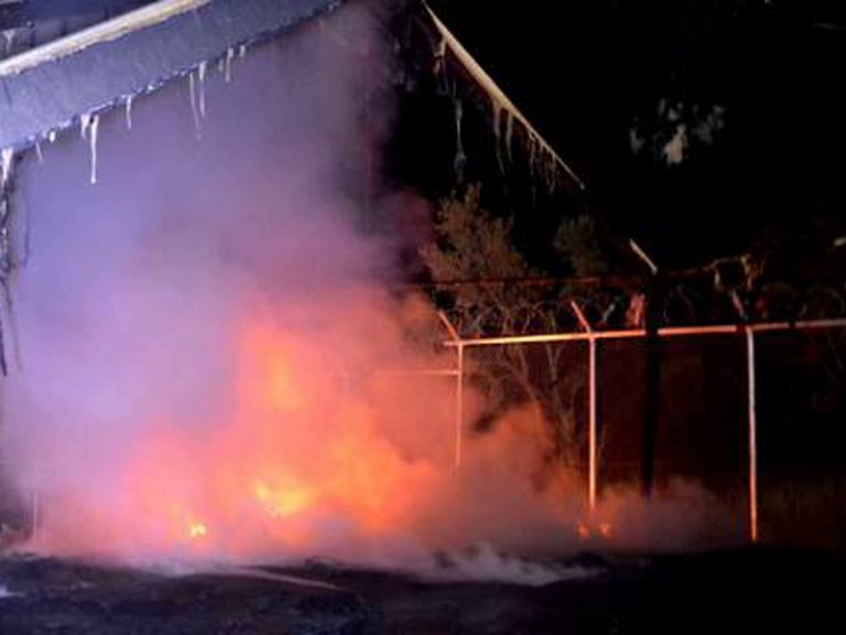 Migrant riots in Moria, Lesvos