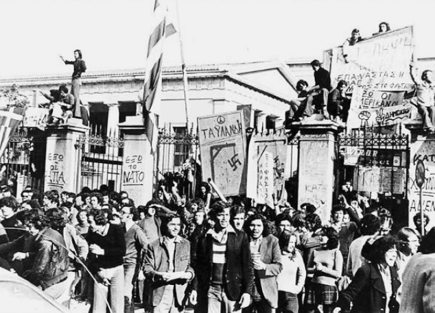 The Athens Polytechnic uprising in 1973 was a massive demonstration of popular rejection of the Greek military Junta of 1967 to 1974.