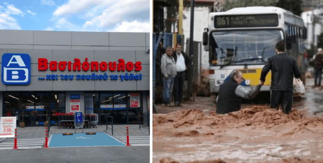Basilopoulos supermarket donates 500,000 euro in groceries to families affected by floods