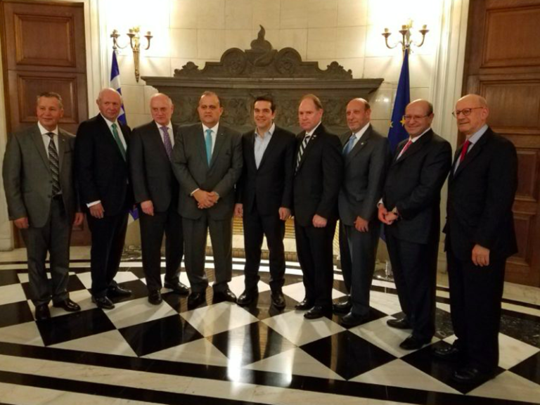Jewish and Greek delegation from USA meet with Greek leaders