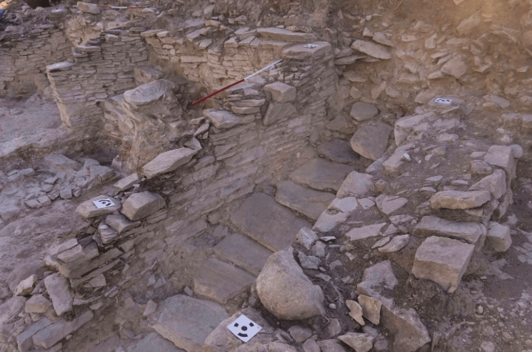 Excavation work Greek islet