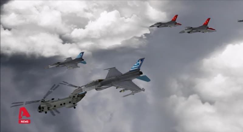 Greek and turkish jets