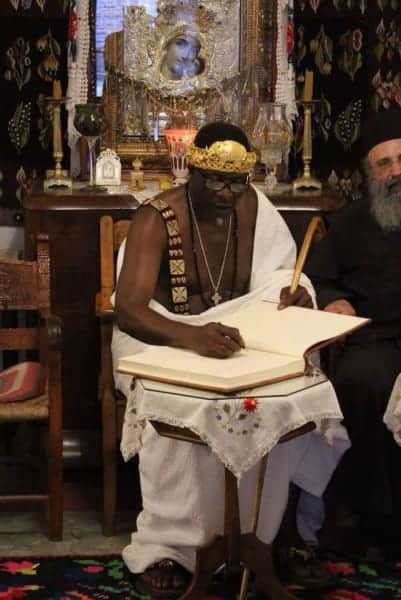 African King baptised Greek orthodox
