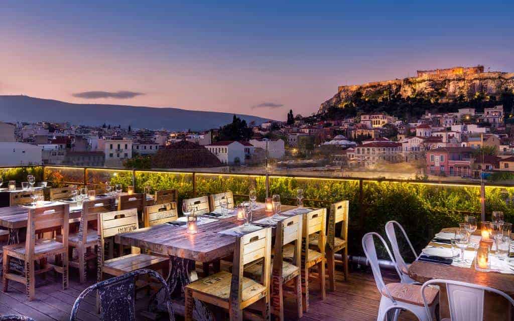 Kuzina In Athens Serving Delicious Dishes With A View