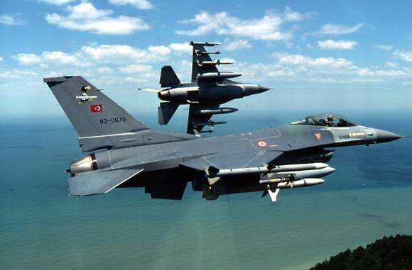 Turkish F16 jets greek airspace