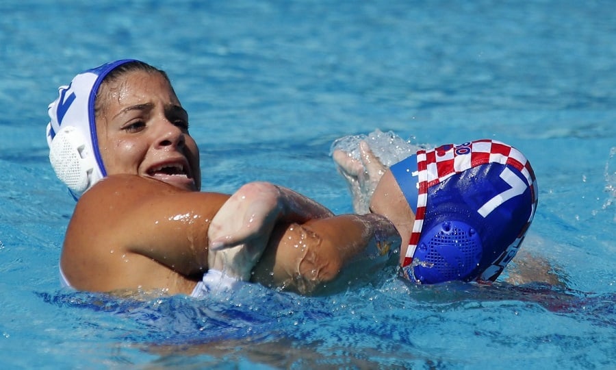 Greek women water polo