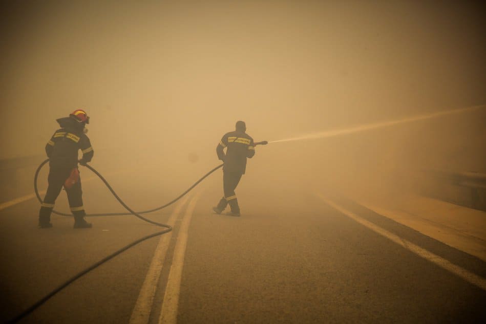 Greek firefighters