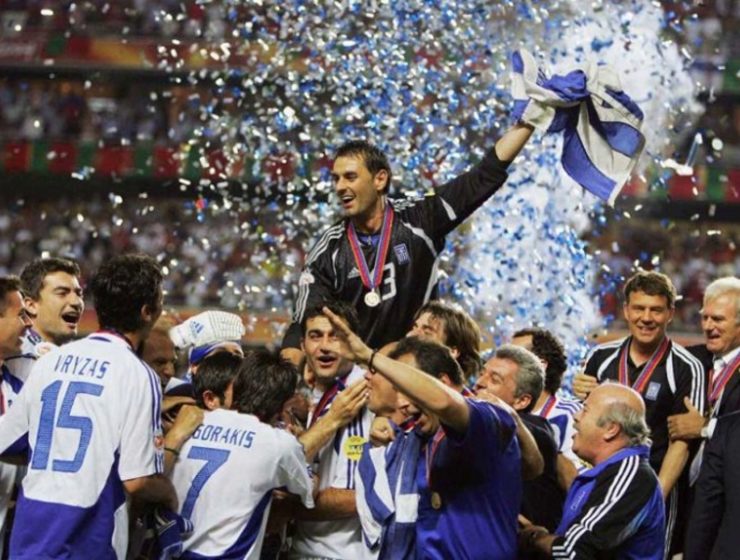On this day in 2004 Greece wins the Euro Cup