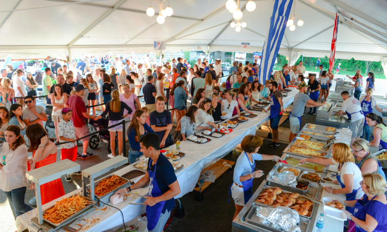 The Hamptons & Illinois turn blue & white for annual Greek Festivals