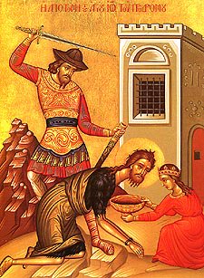 beheading John the Baptist