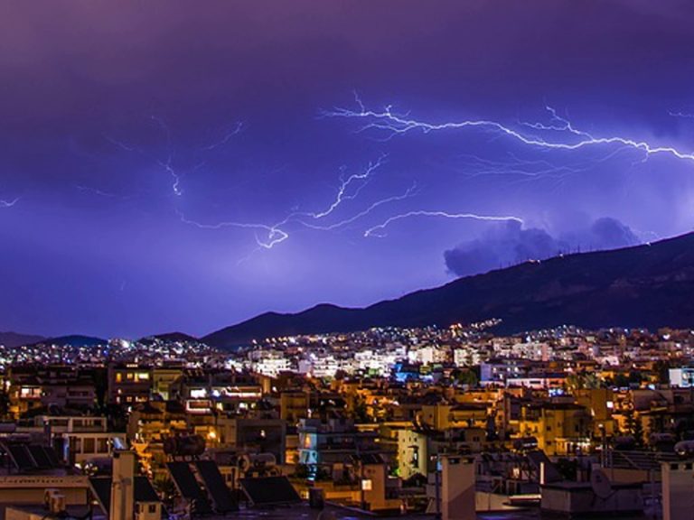 100,000 thunderbolts strike at the heart of Greek summer
