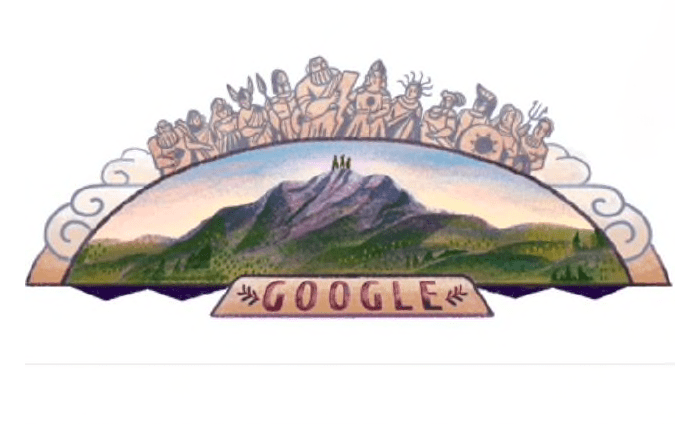 Mount Olympus google doodle