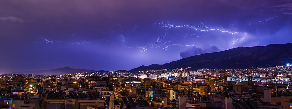 Athens lightning