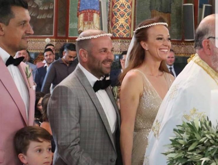 George Calombaris marries his partner of 11 years Natalie Tricarico 18