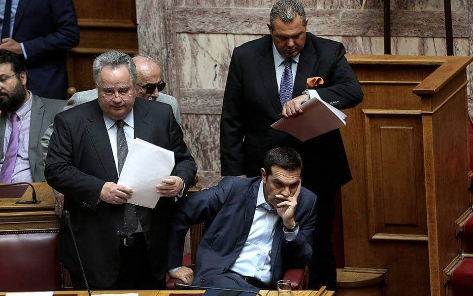 Tsipras, Kotzias, Kammenos