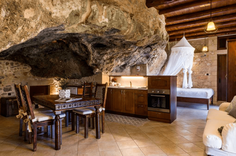 Staying at a stunning Cave House in Chania 8