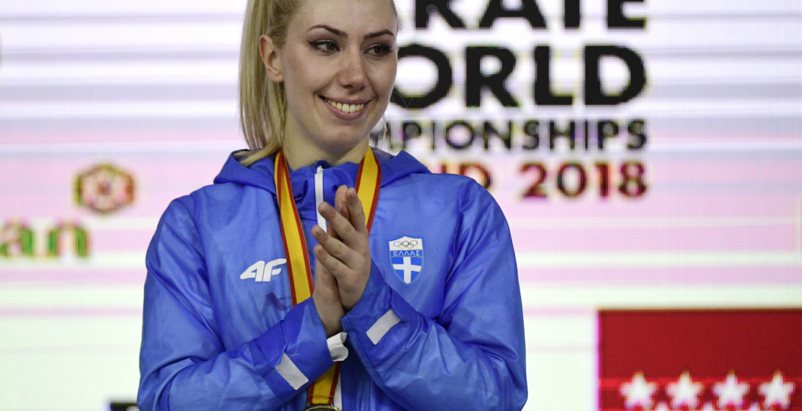 Greece's Eleni Chatziliadou wins gold at World Karate Championships 1