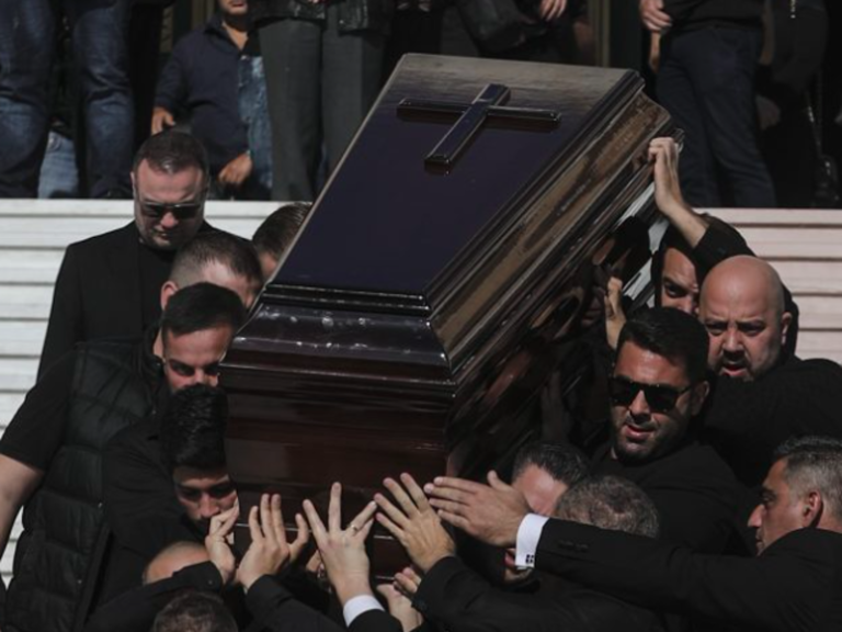 John Macris' funeral held in Athens before body being flown back to Australia