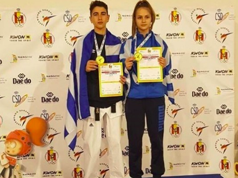 Greece wins 2 Gold medals at Children's European Taekwondo Championship