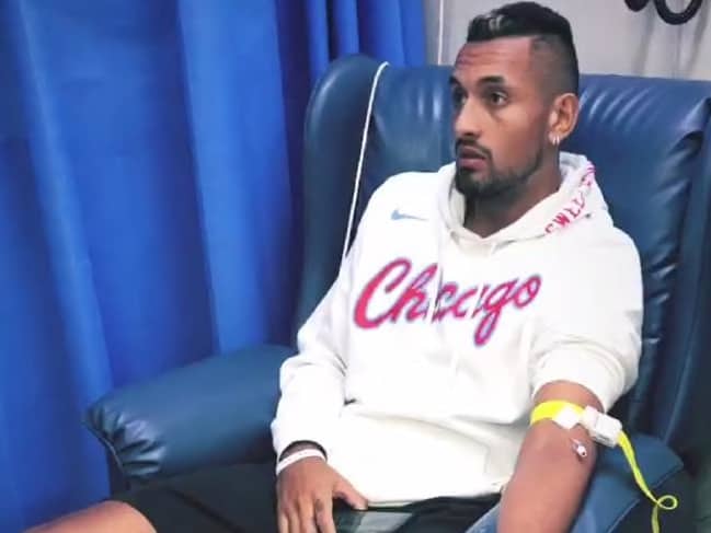 Nick Kyrgios in hospital over Christmas with a spider bite