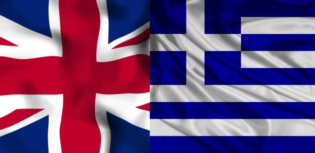Greece UK flag