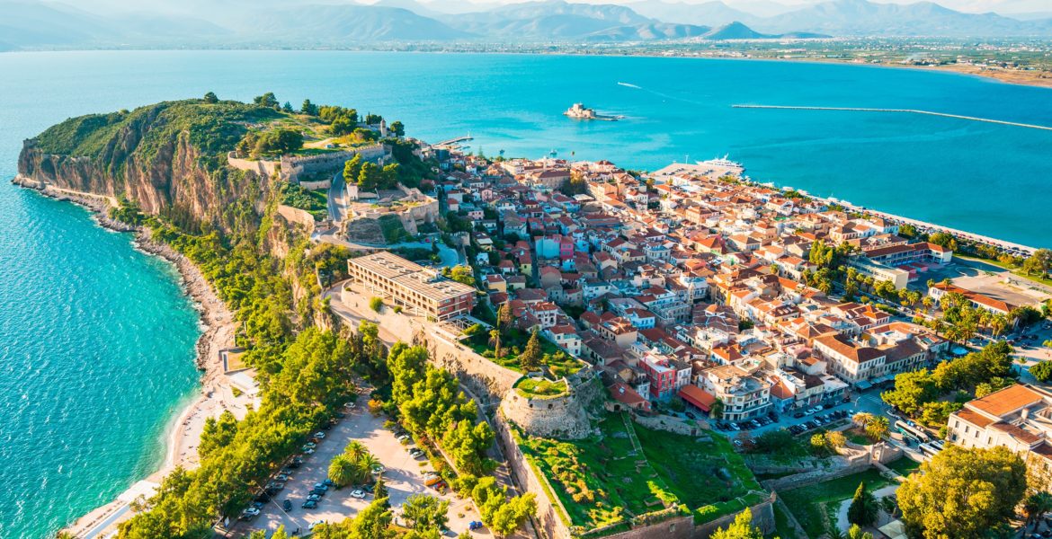 The Peloponnese, or “Island of Pelops” as it was called in ancient times, is separated from the mainland by the narrow Corint