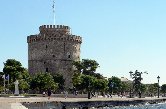 Thessaloniki White Tower and promanade Greek Russian trade congress opens in northern city of Thessaloniki 269015054