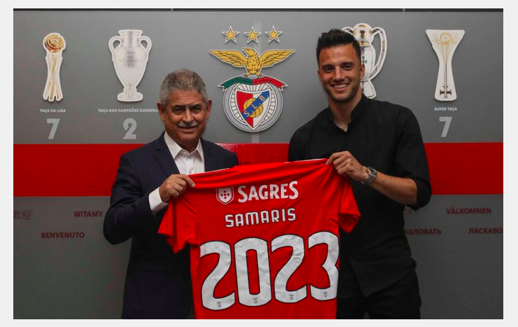 Greek international midfielder Samaris extends Benfica contract through to 2023 12