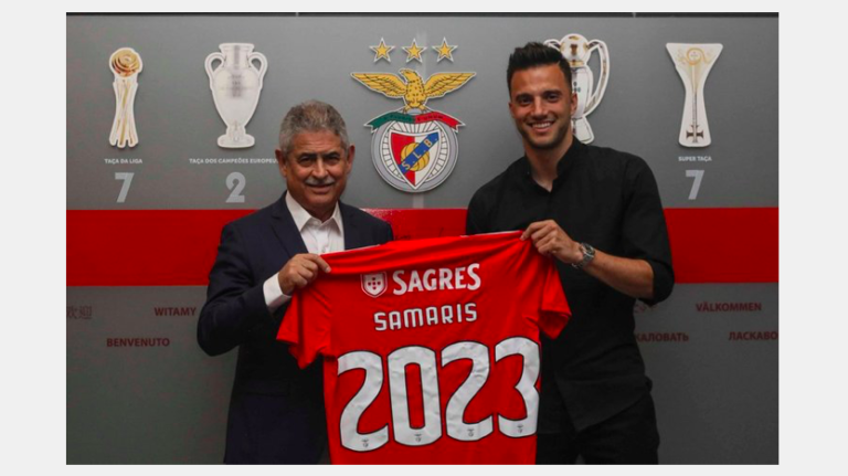 Greek international midfielder Samaris extends Benfica contract through to 2023