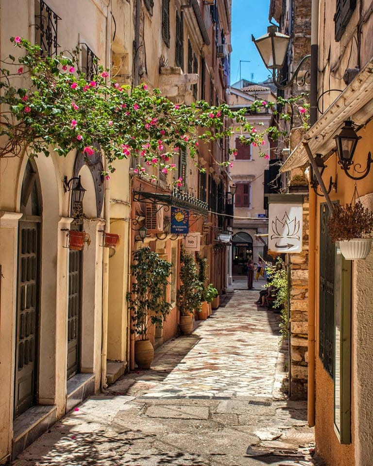 The old town of Corfu