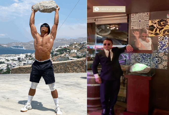 Famous restaurateur Salt Bae takes Mykonian boulder to Turkey in his suitcase (VIDEO) 3