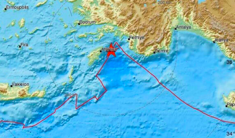 5.1 magnitude tremor shakes the island of Rhodes