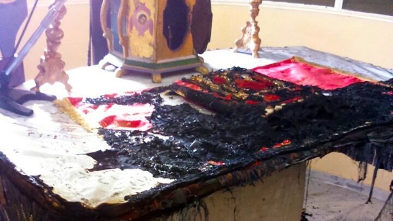 Churches in Chios being destroyed by unknown vandals (VIDEO)