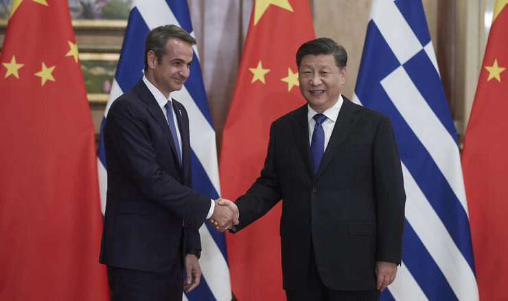 Mitsotakis & Chinese President Xi Jinping