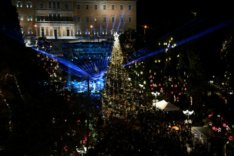 Athens Official Christmas Tree Lights Up The Greek Capital For 2019