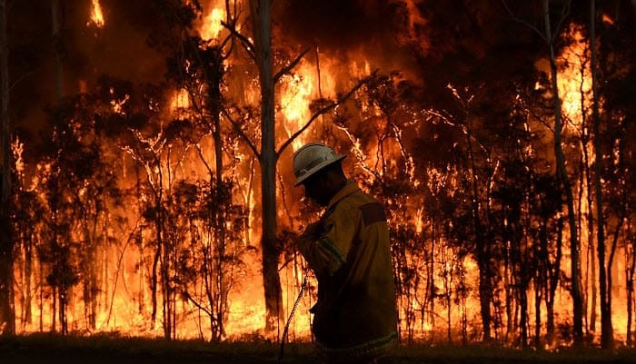 bush fires in Australia