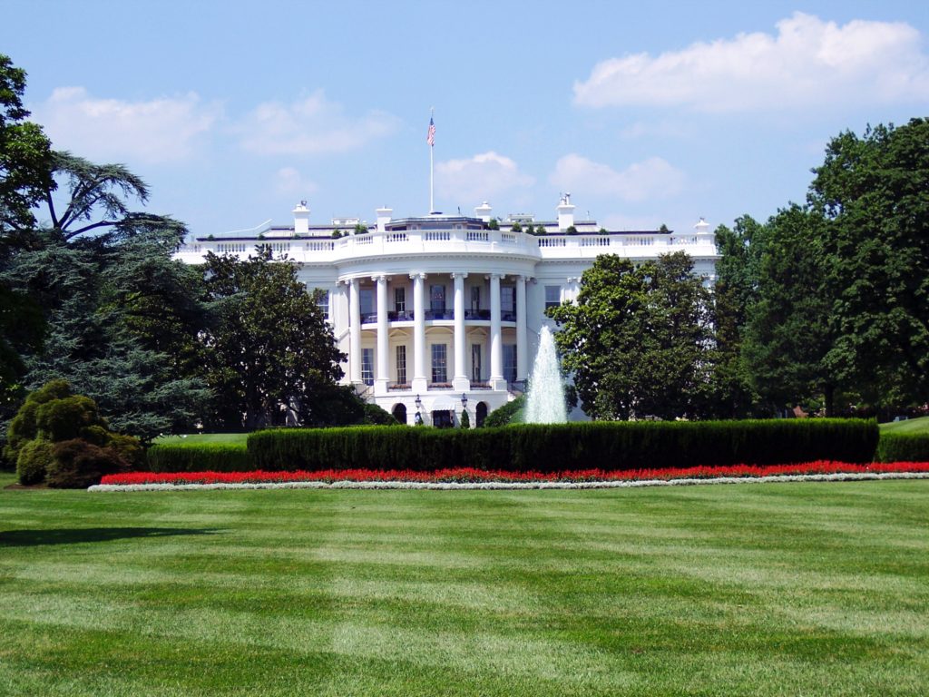 The White House is a classical style piece of architecture, inspired by Greek and Roman buildings.