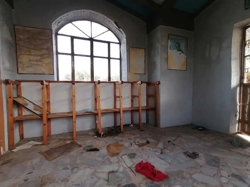 Trashed church on Lesvos becomes toilet for illegal immigrants 2