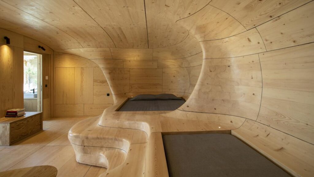 wooden cave