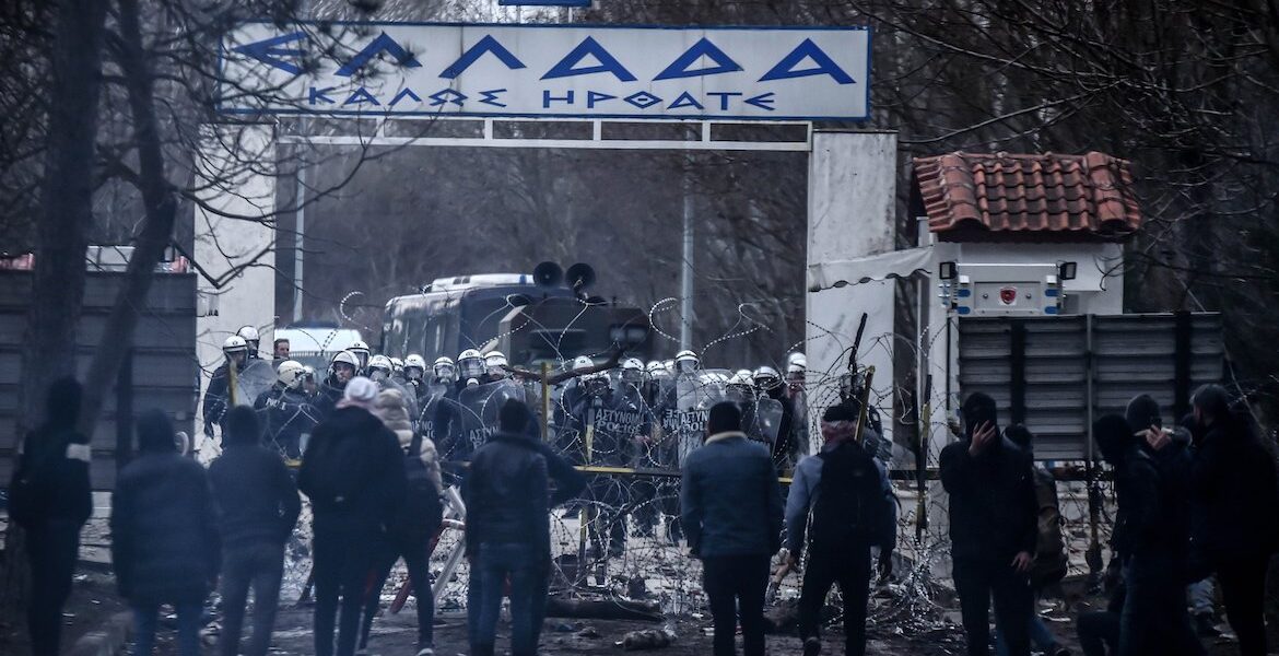 Greek-Turkish border at Evros. SYRIZA