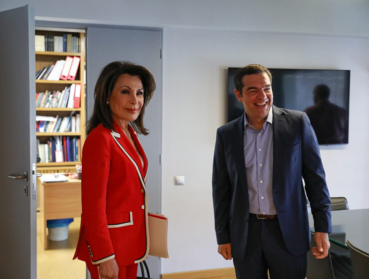 Tsipras meets with Greece 2021 Chairperson Gianna Angelopoulos-Daskalaki 1