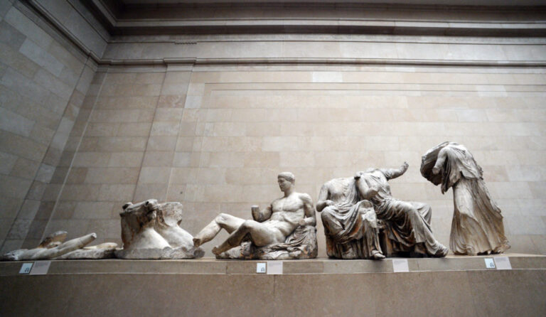 The Parthenon Sculptures are a "product of theft" at the British Museum