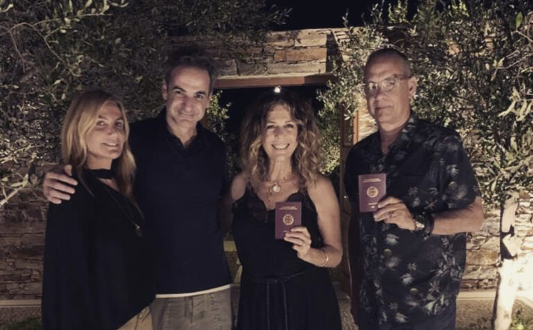 Tom Hanks and Rita Wilson are now proud Greek citizens